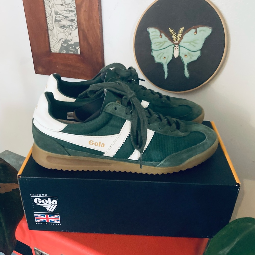Gola Tornado Sneakers Shoes Women’s 8.5 Evergreen and White